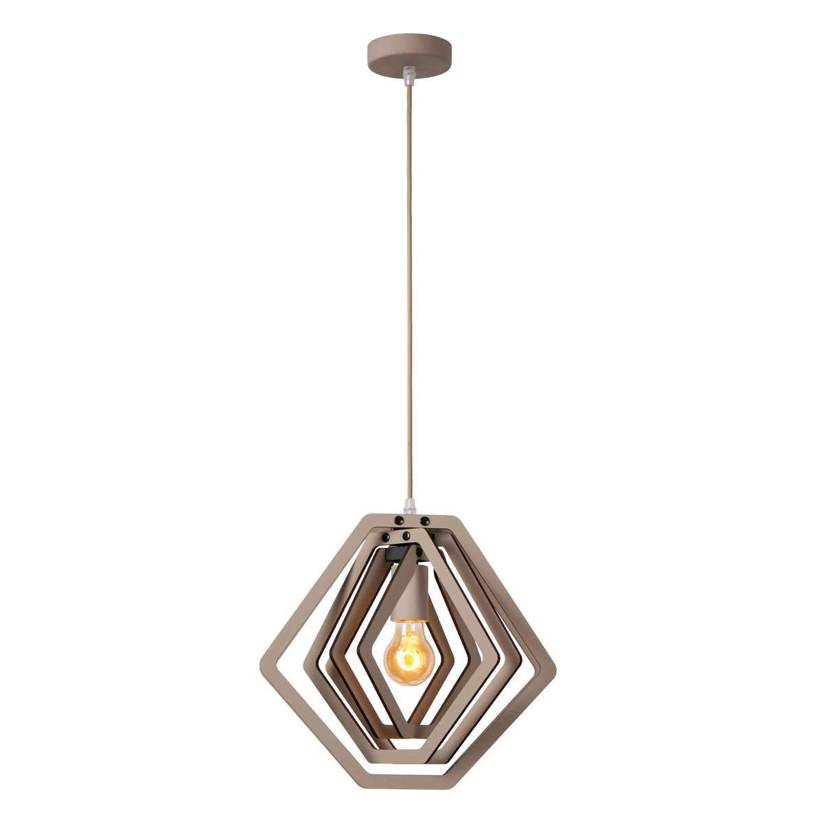 MAURO - Pendant light Children - 1xE27 - Taupe - LUCIDE