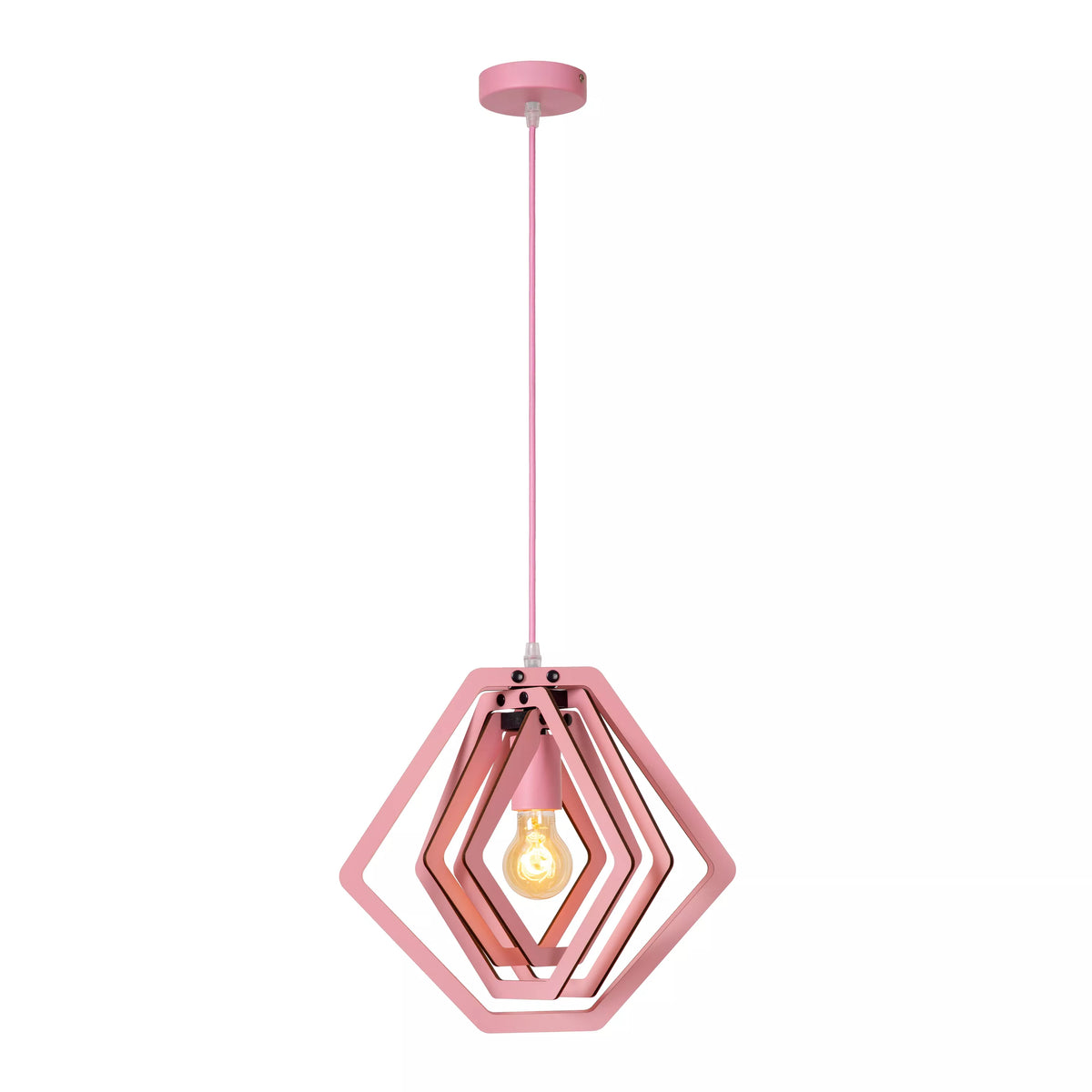 MAURO - Pendant light Children - 1xE27 - Pink - LUCIDE