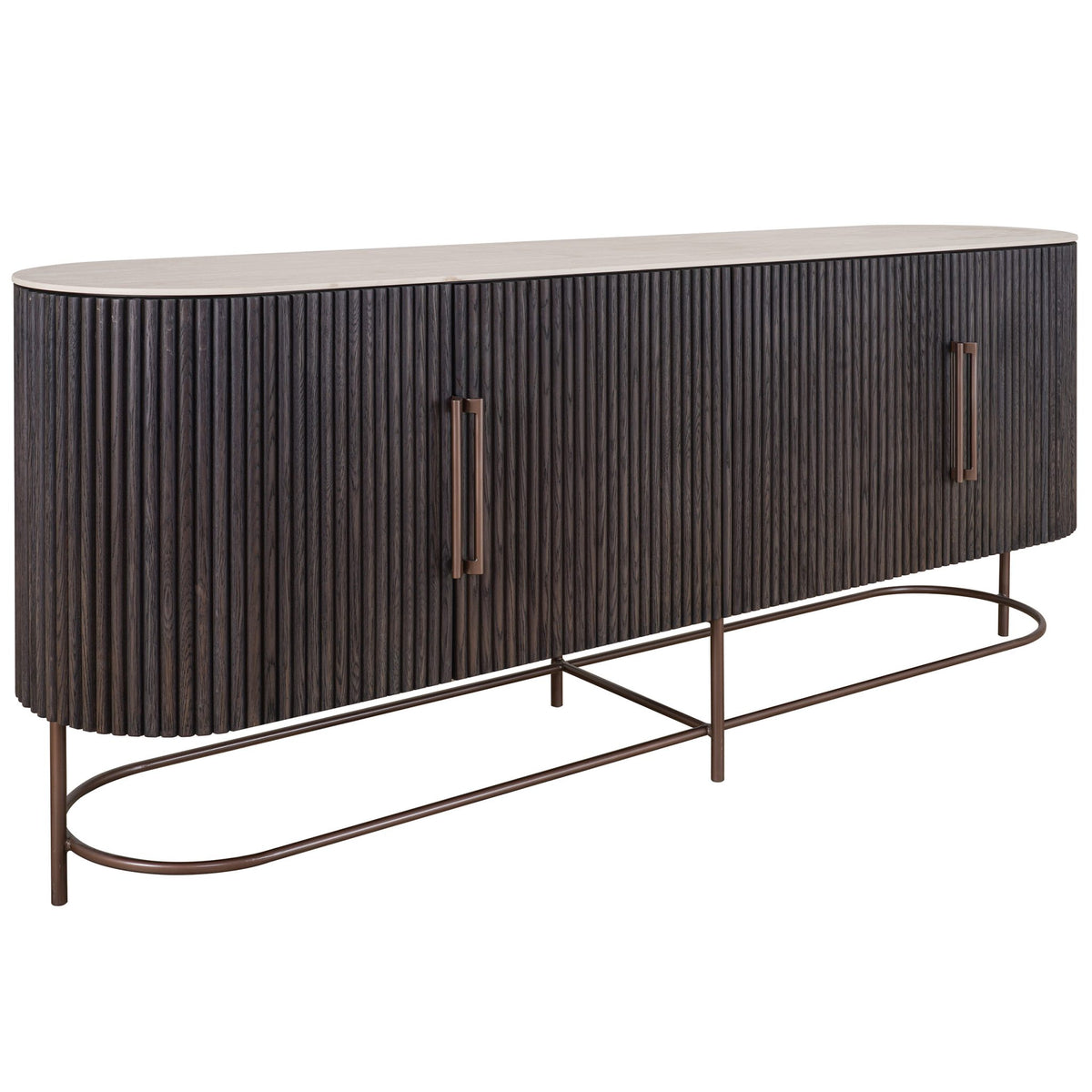 Puglia Sideboard - Black Brown Oak - KAJA