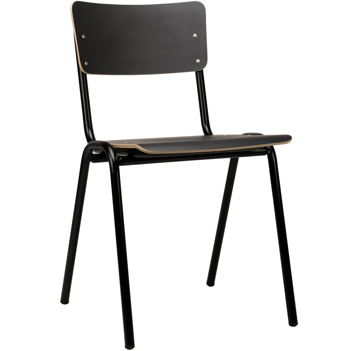 Skool Chair - Wood - Black Laminated - KAJA