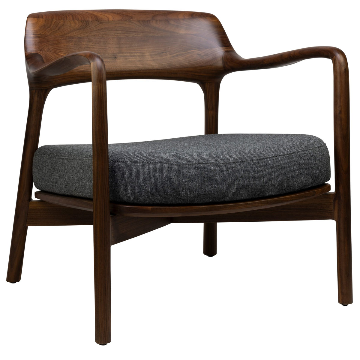 Nara Lounge Chair - Walnut Wood - KAJA