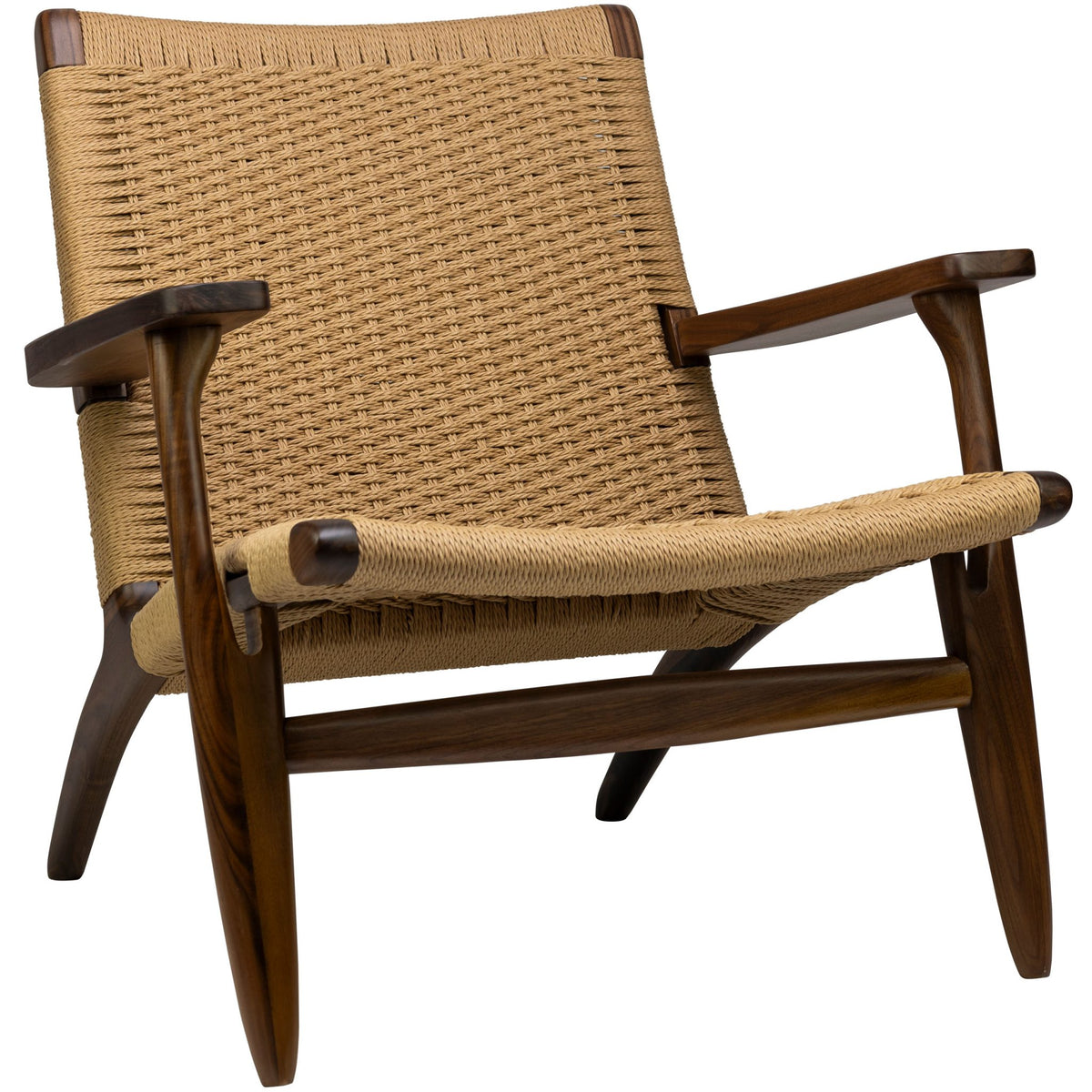 Tulum Lounge Chair - Walnut Wood - KAJA