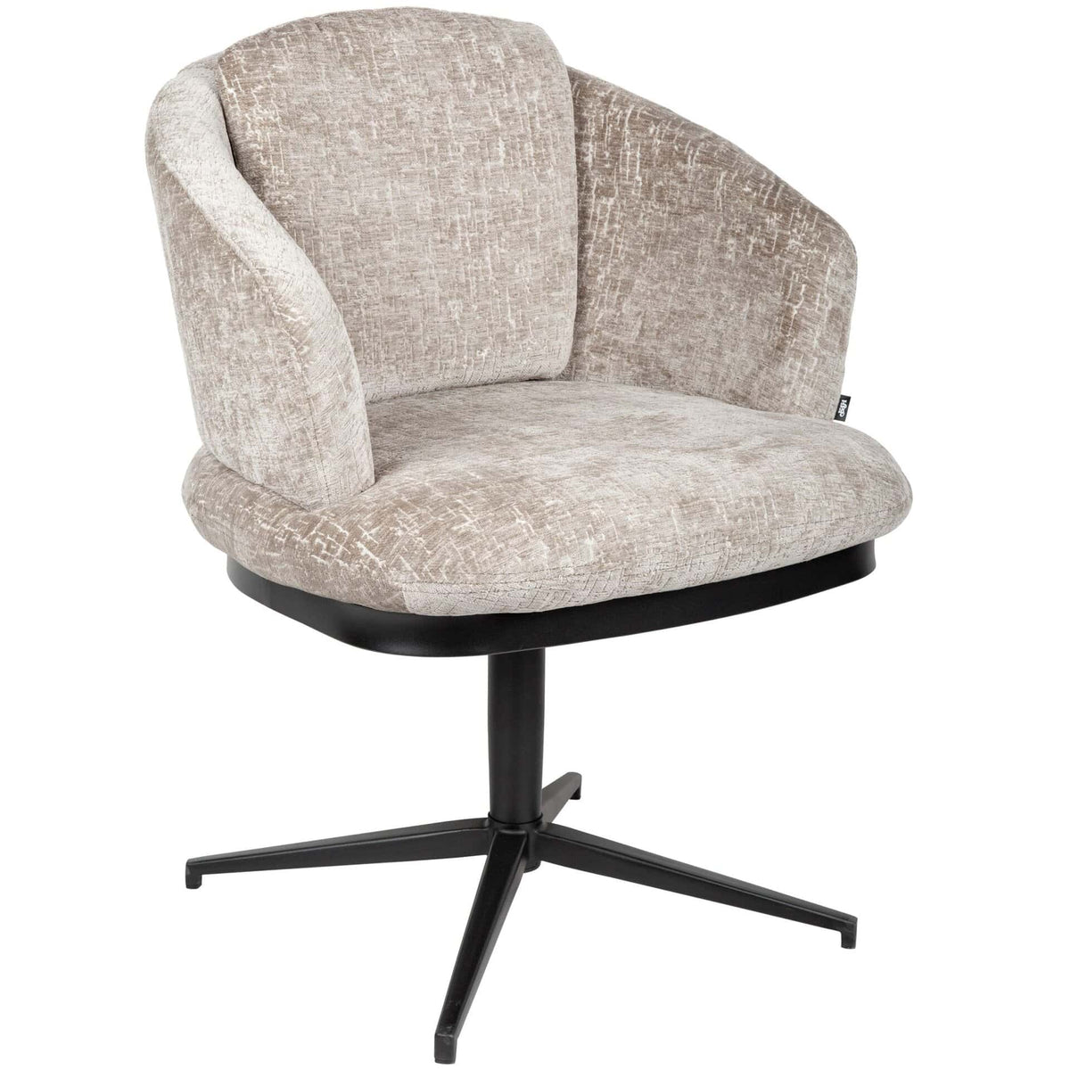 Sierra Armchair - 360° Swivel - Shitake - KAJA