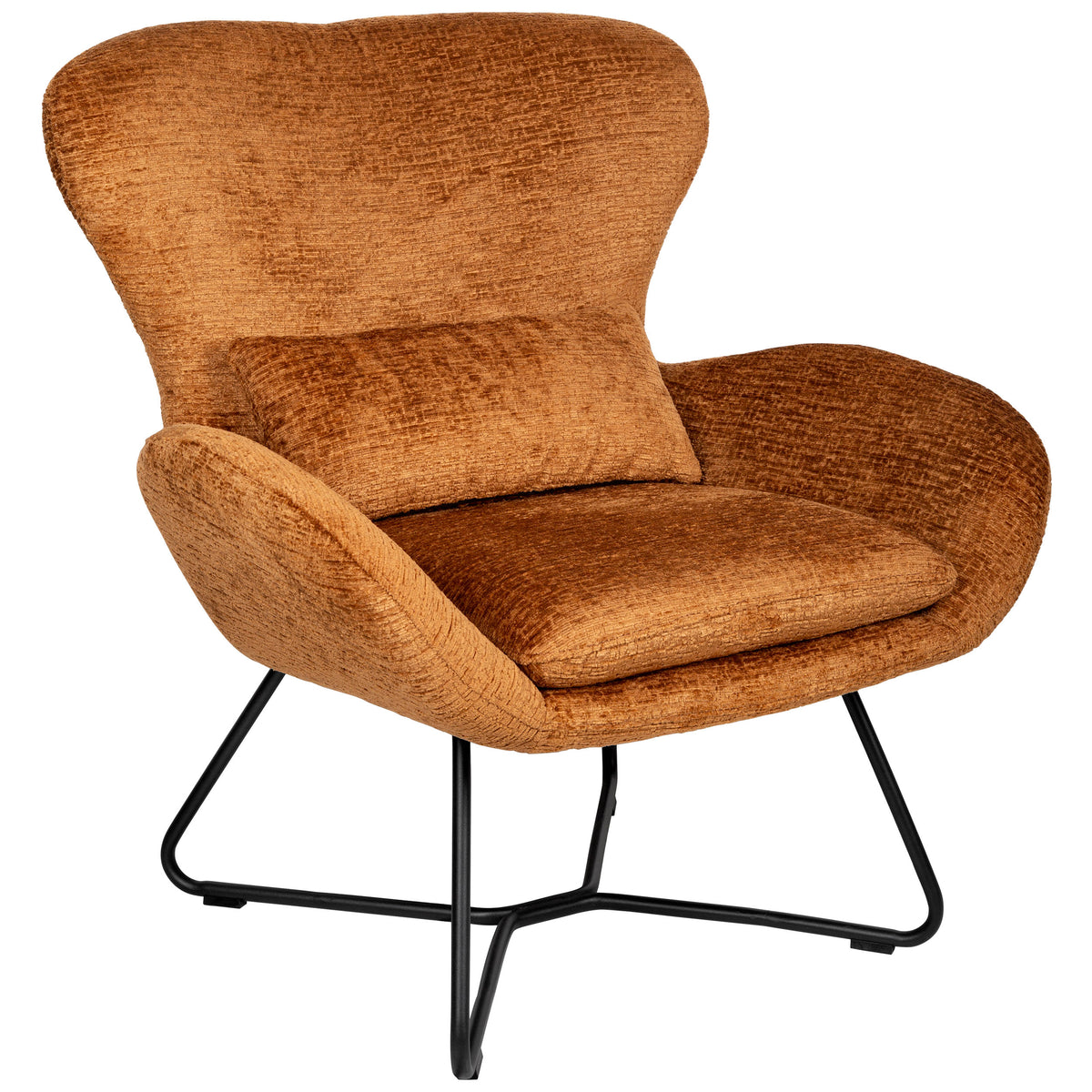 Eden Lounge Chair - Cognac - KAJA