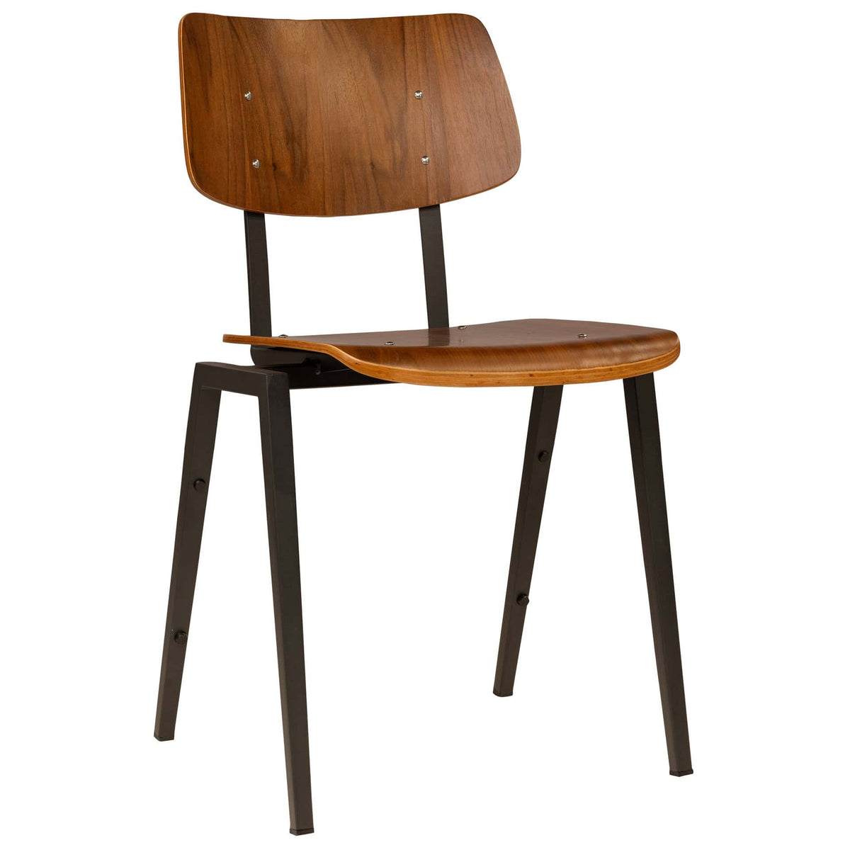 Elvo Stackchair - Wood/Black - KAJA