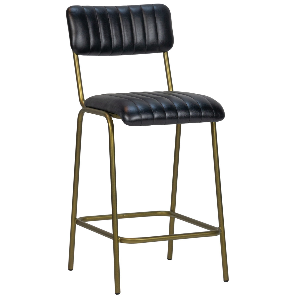 Jenson Barstool Low – Black/Gold Frame - KAJA