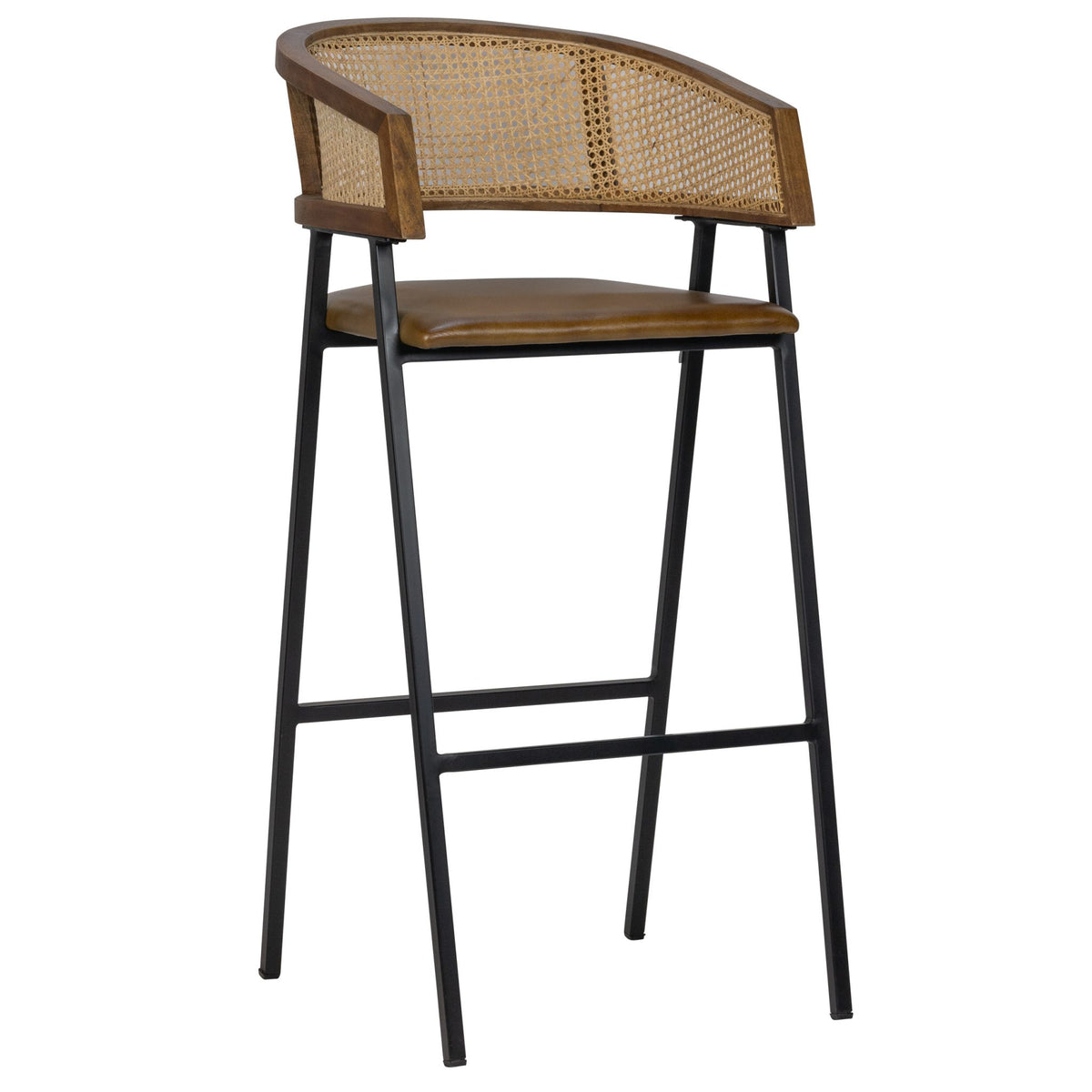 Jayson Barstool - Cognac Leather - KAJA