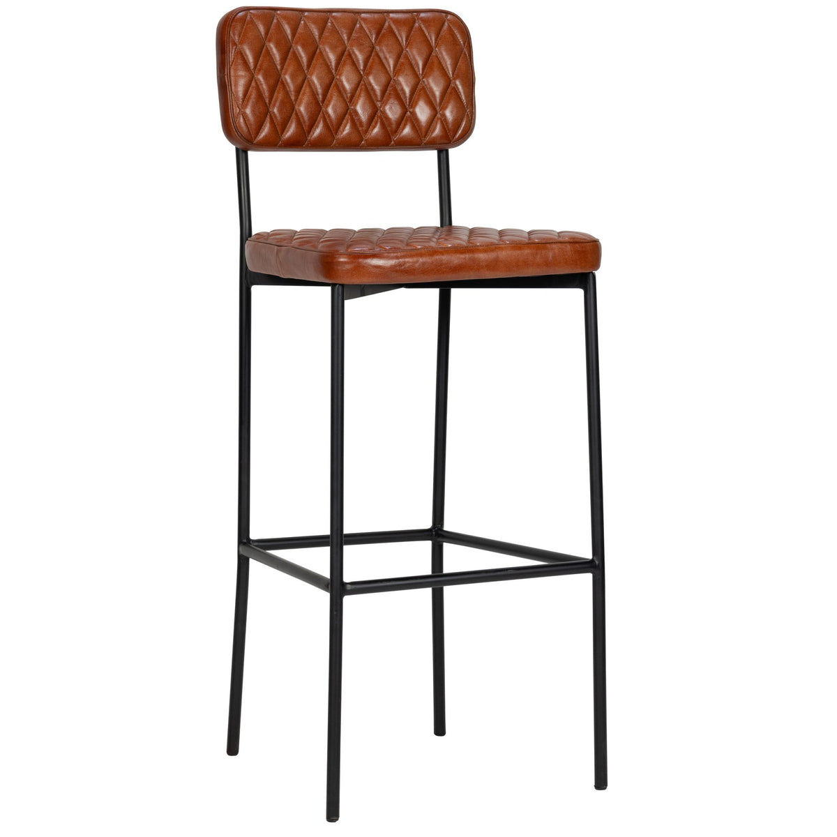 Jade Barstool - Cognac Leather - KAJA