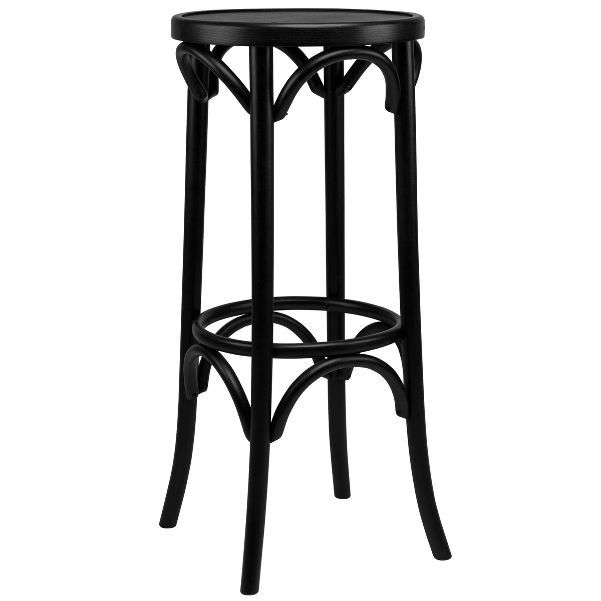 Oldenburg Barstool - Wood Black - KAJA