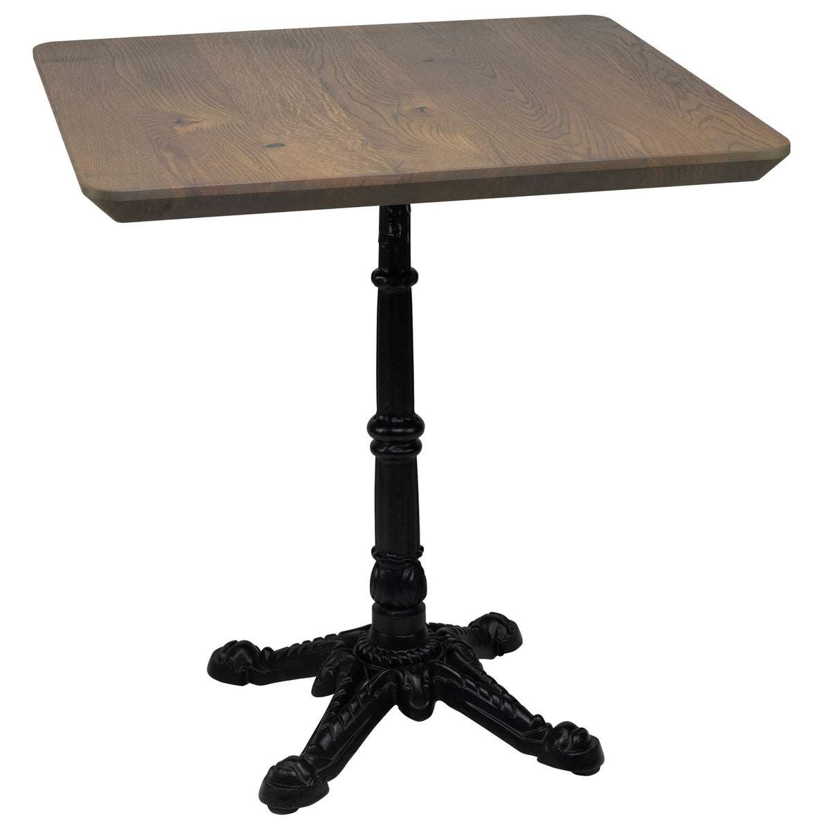 Tableset - London 4 Base + Solid Oak Top Facet - Round corner - Savanna - KAJA