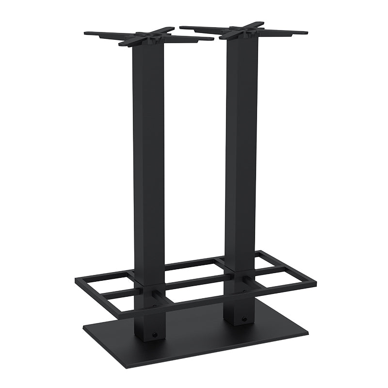 Bergamo Bar - Black with Footrest - KAJA