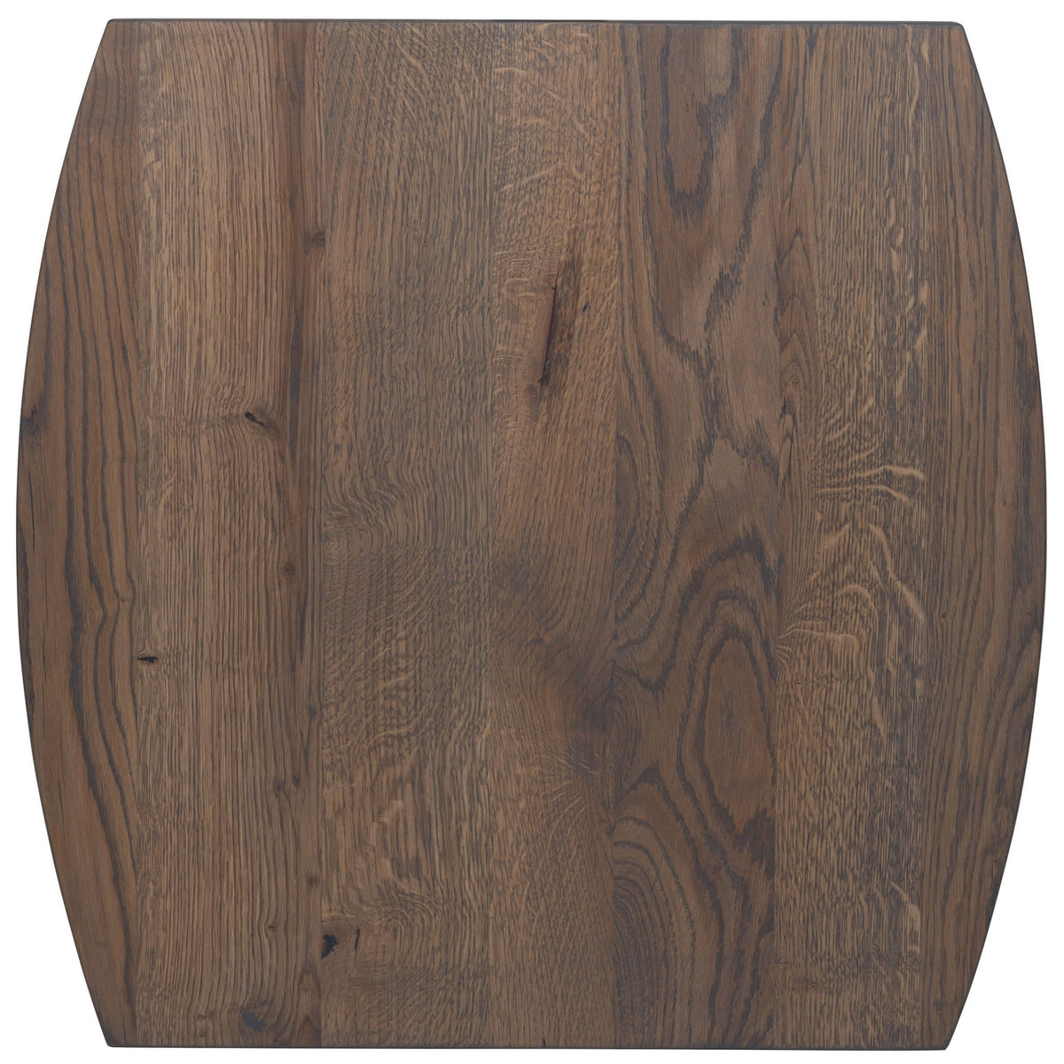 Solid Oak Table Top - 40mm - Danish Oval - Slat Grey - KAJA