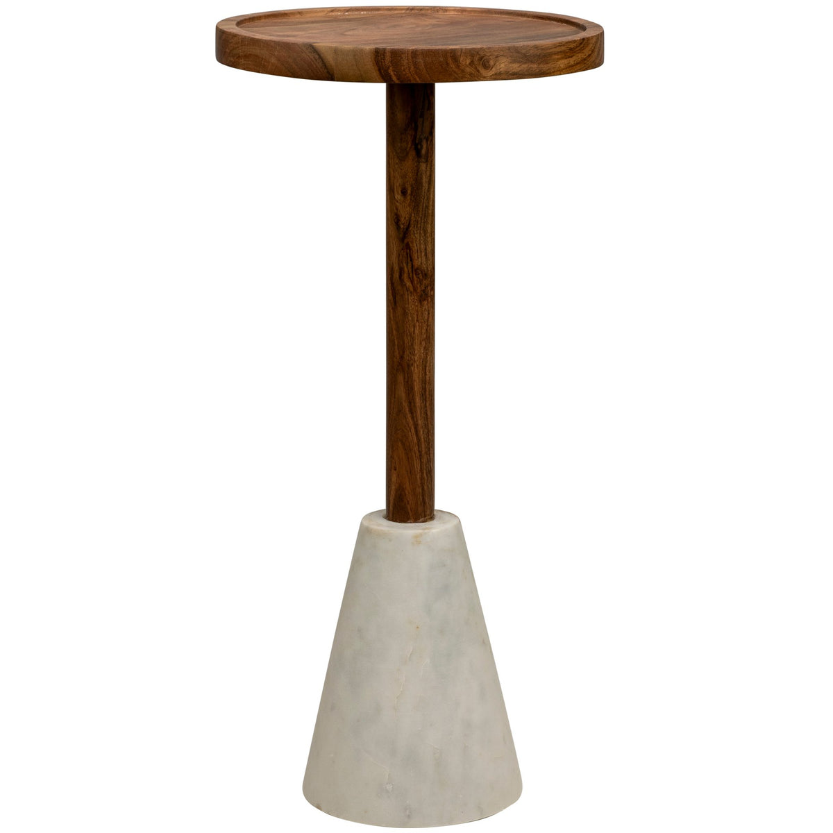 Taori Side Table - ∅30cm - White Marble - KAJA