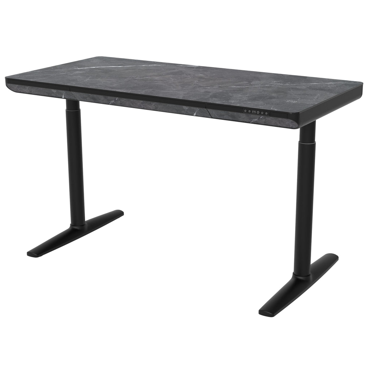 Vero - Adjustable Desk - 140x70cm - Marble/Black - KAJA