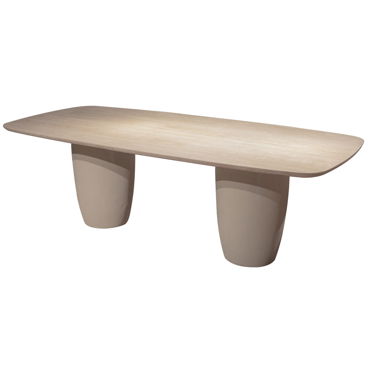 Basil dining table - 240x100cm - Travertine - KAJA