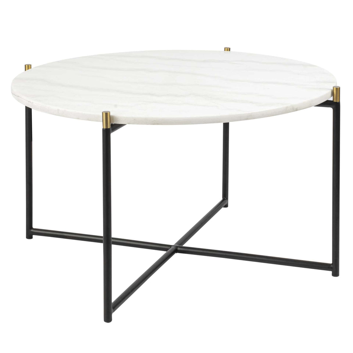 Tavolino Side Table - ∅70cm - White Marble - KAJA