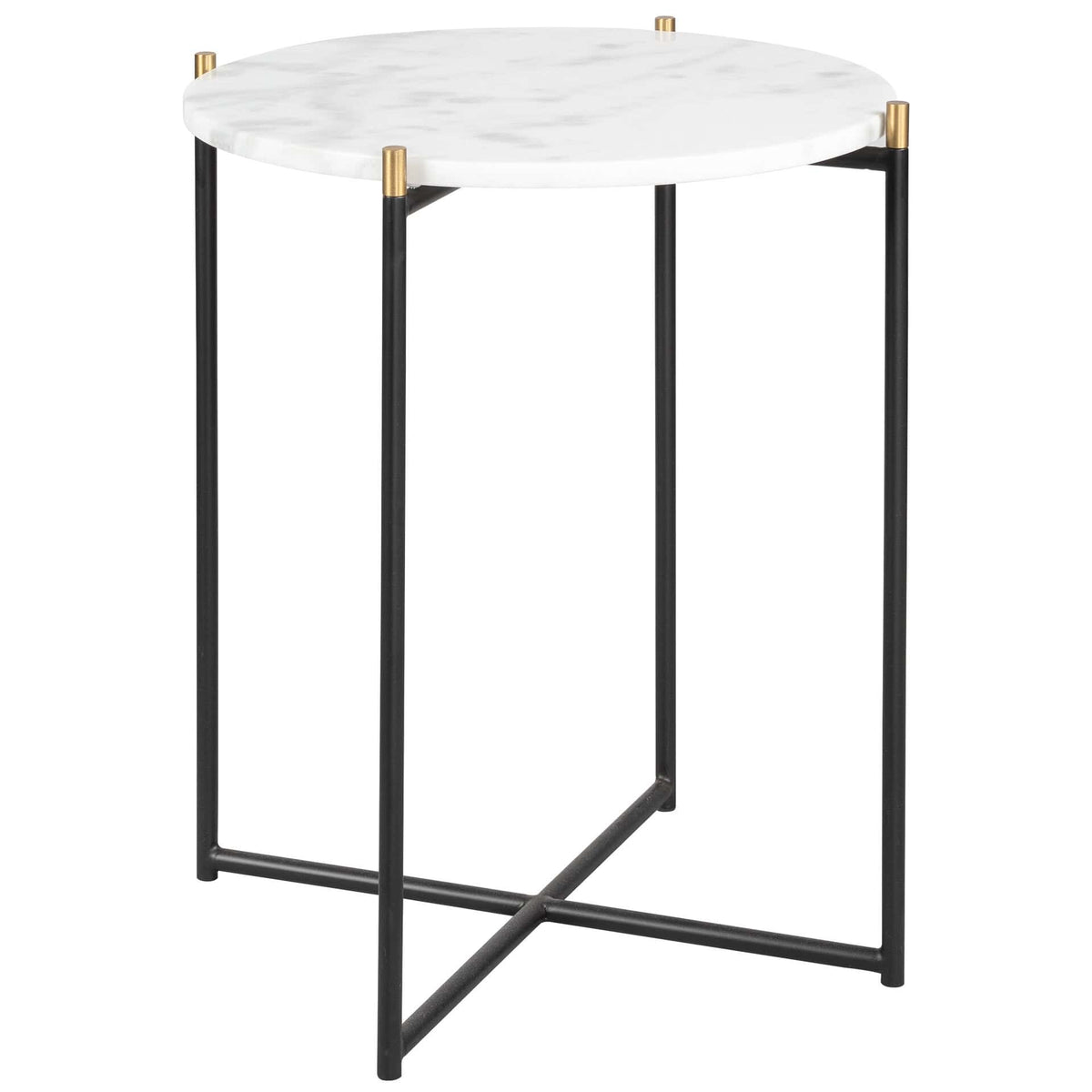 Tavolino Side Table - ∅50cm - White Marble - KAJA