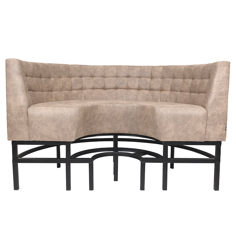 Viggo Sofa High - 1/2 Round - Cream - KAJA