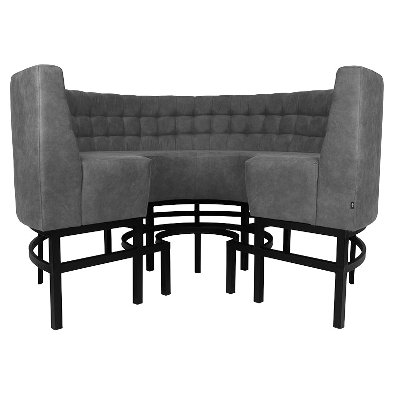 Viggo Sofa High - 3/4 Round - Anthracite - KAJA