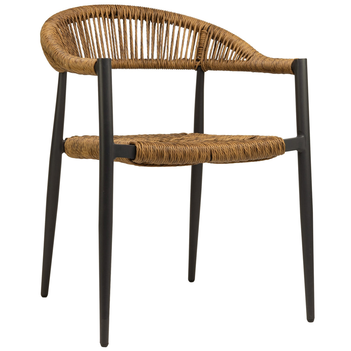 Jonah Terrace Chair - Charcoal/Natural - KAJA