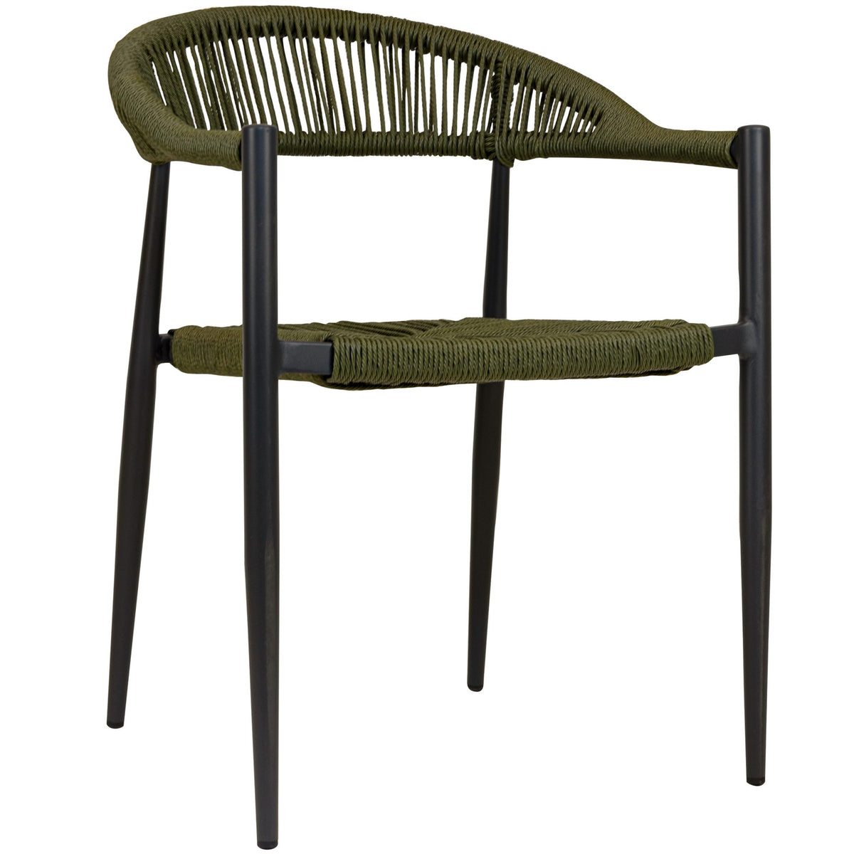 Jonah Terrace Chair - Charcoal/Olive Green - KAJA