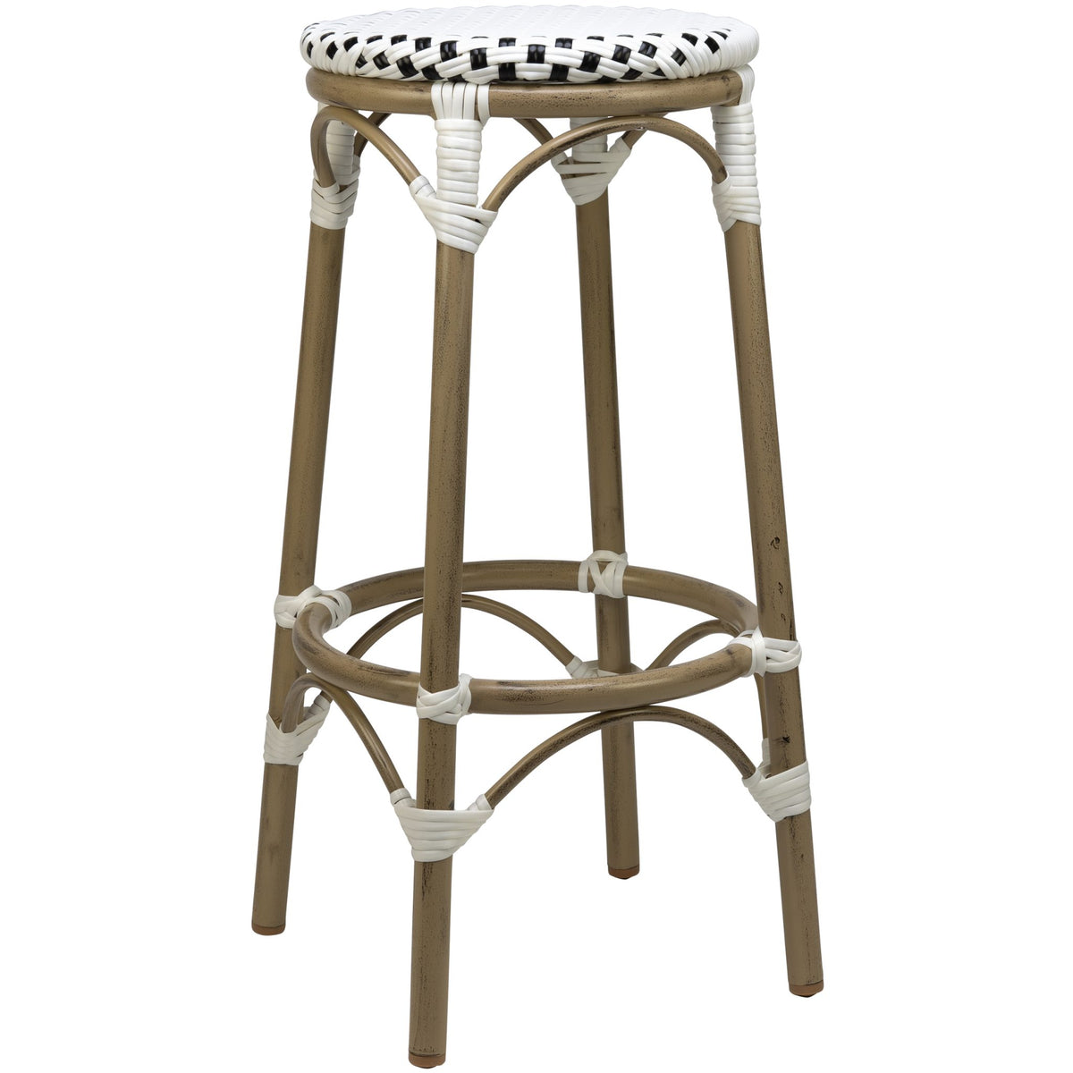 Todd Barstool - Bamboo/Black-White - KAJA