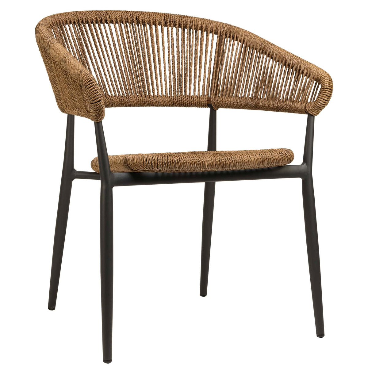 Jacco Terrace Chair - Charcoal/Natural - KAJA