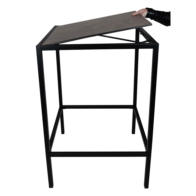 Enfiber High Table Frame - 70x70cm - Black - KAJA