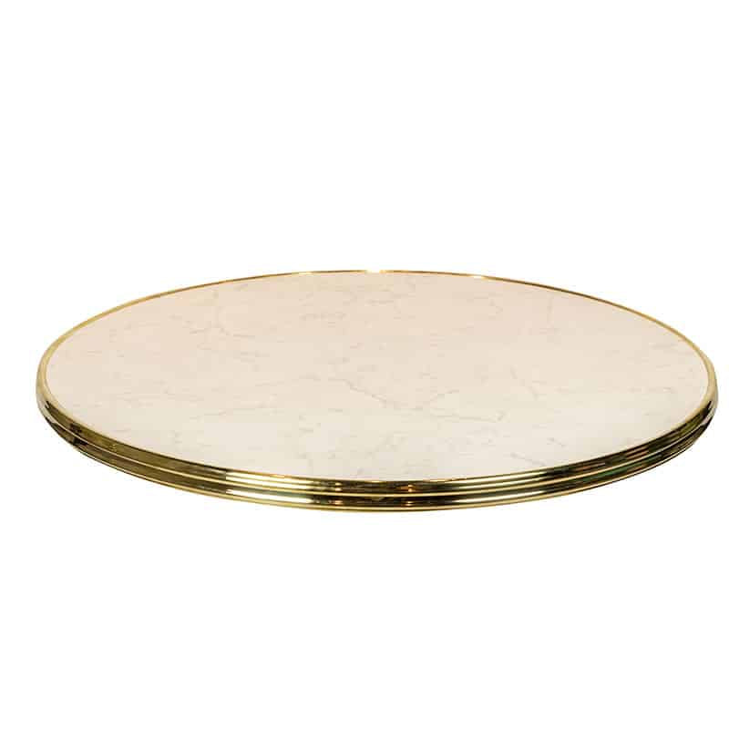 Table Top White Marble - Ø70cm - KAJA