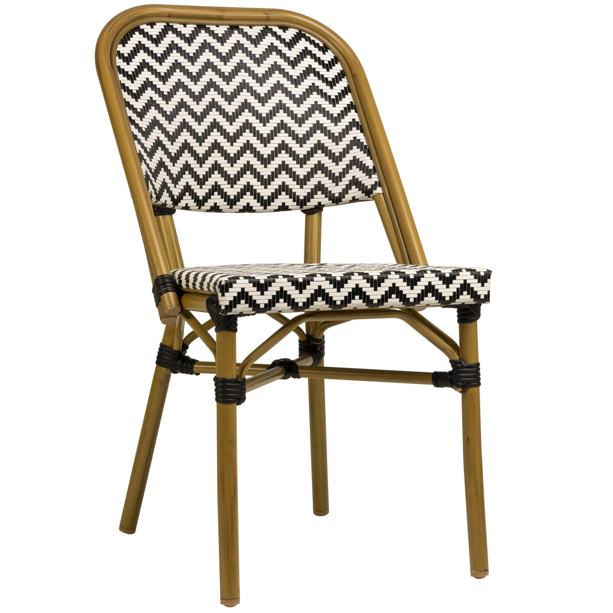 Marceille Terrace Chair - Black/White - KAJA