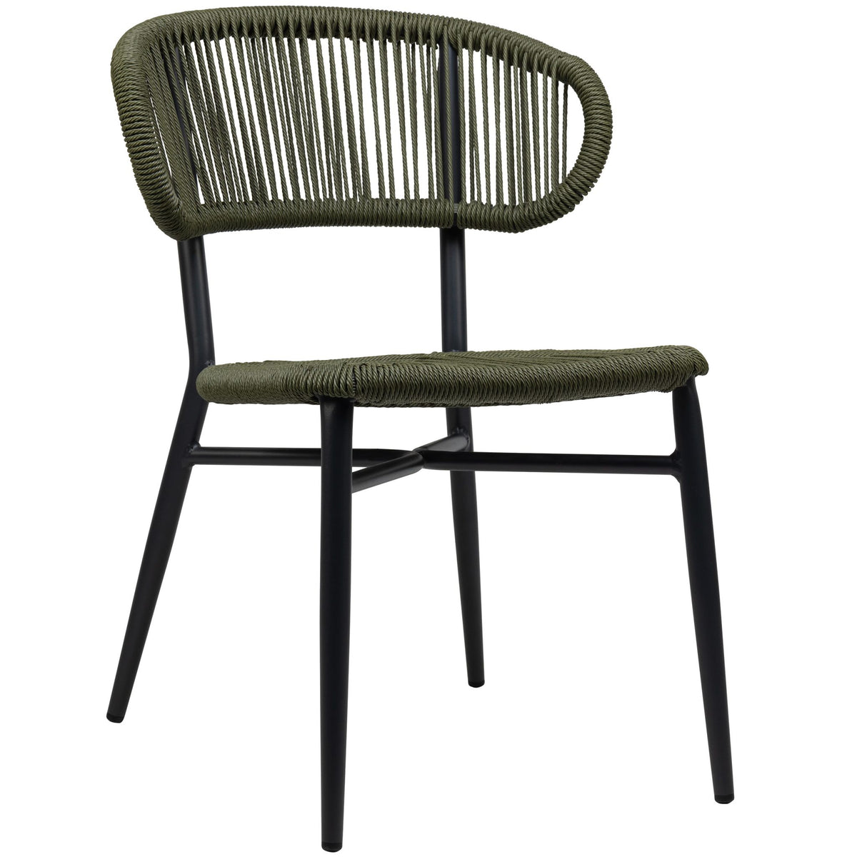 Jorden Terrace Chair - Charcoal/Green - KAJA