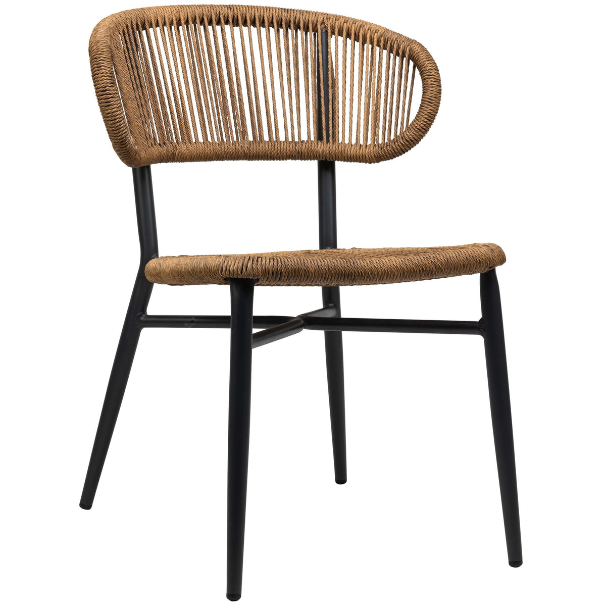 Jorden Terrace Chair - Charcoal/Natural - KAJA