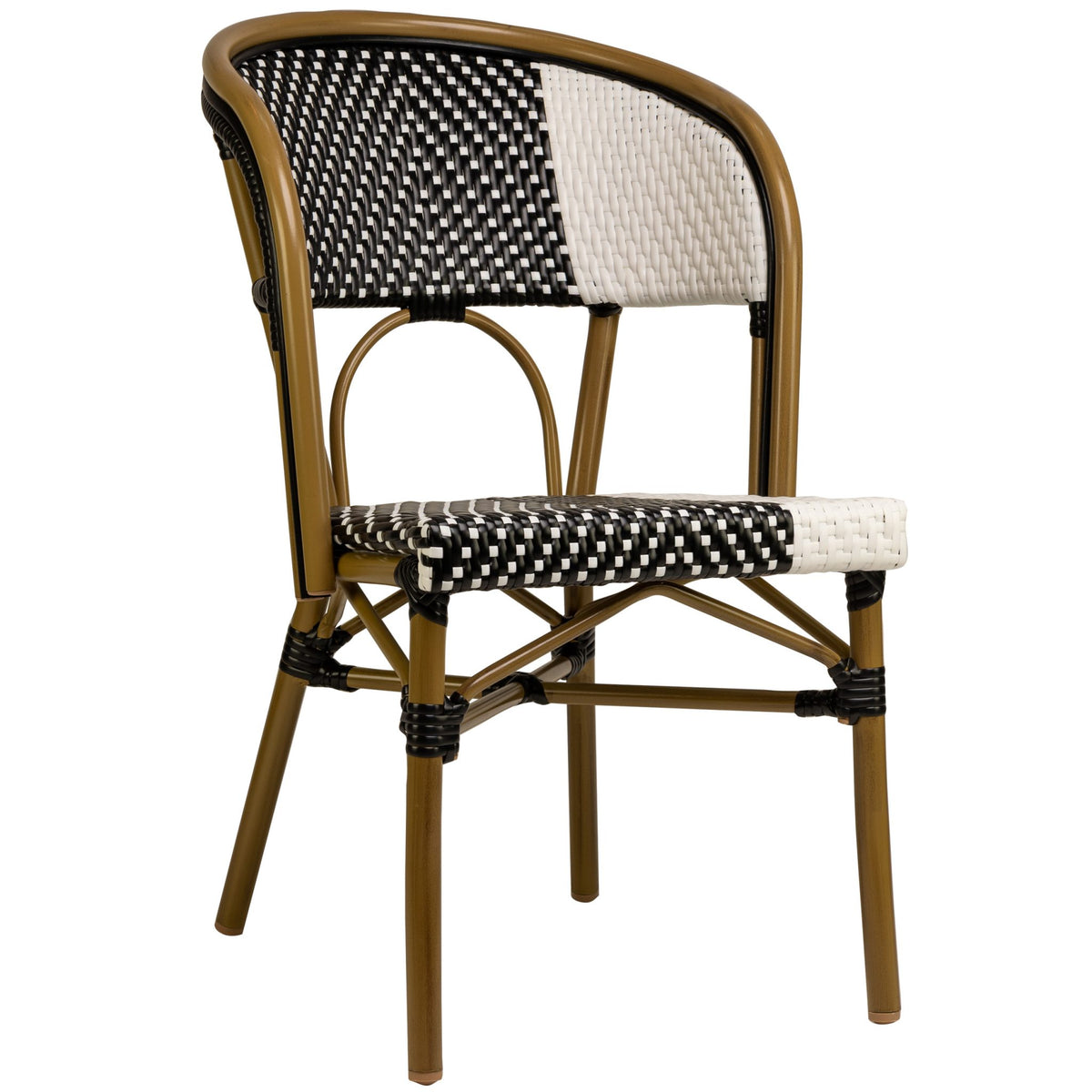 Santa Cruz Terrace Chair - Black/White - KAJA