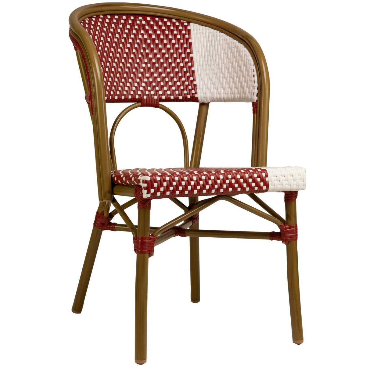 Santa Cruz Terrace Chair - Red/White - KAJA