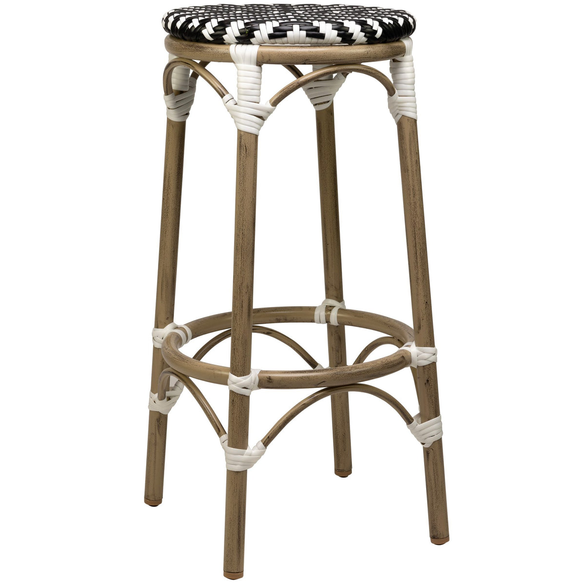 Todd Barstool – Bamboo/Black-Brown - KAJA