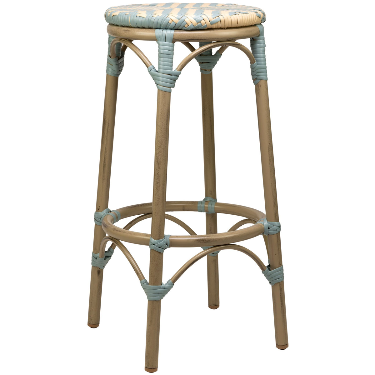 Todd Barstool - Bamboo/Blue-Beige - KAJA