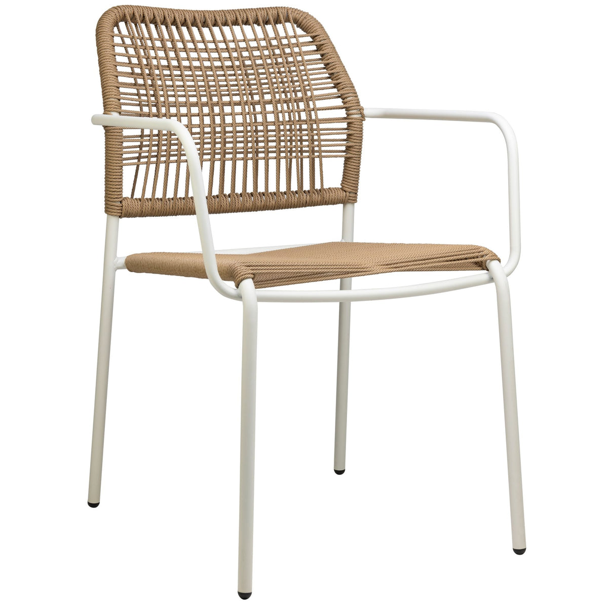 Twist Terrace Chair - White/Natural - KAJA