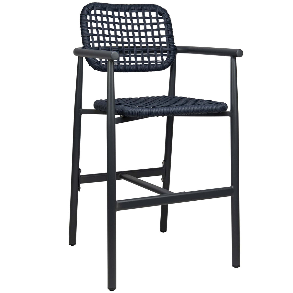 Charly Barstool Low - Charcoal/Navy - KAJA