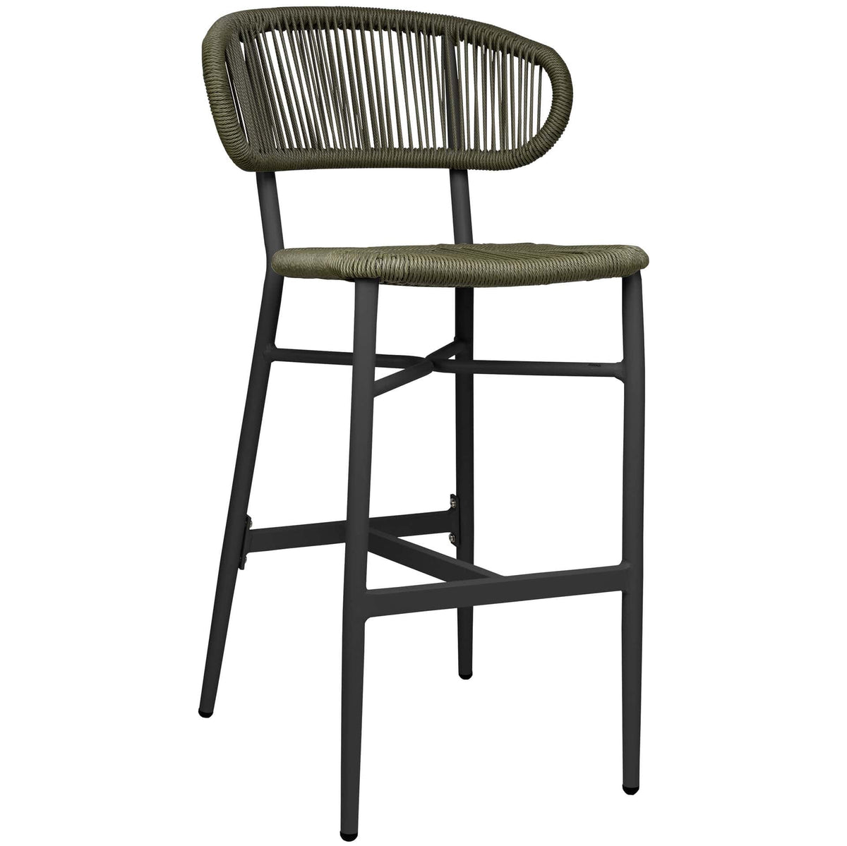 Jorden Stool - Charcoal/Green - KAJA