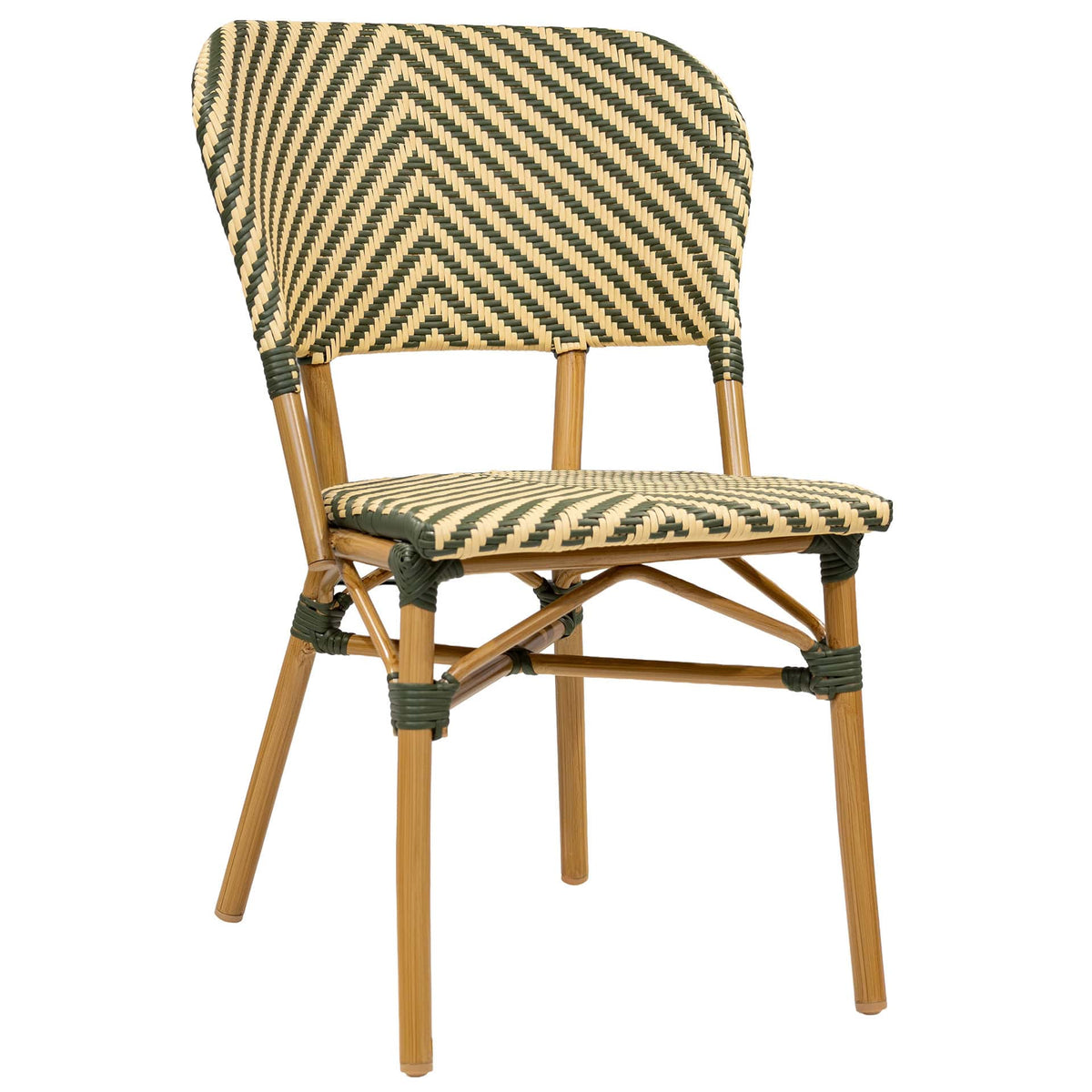 Toujours Terrace Chair – Bamboo/Green-Beige - KAJA