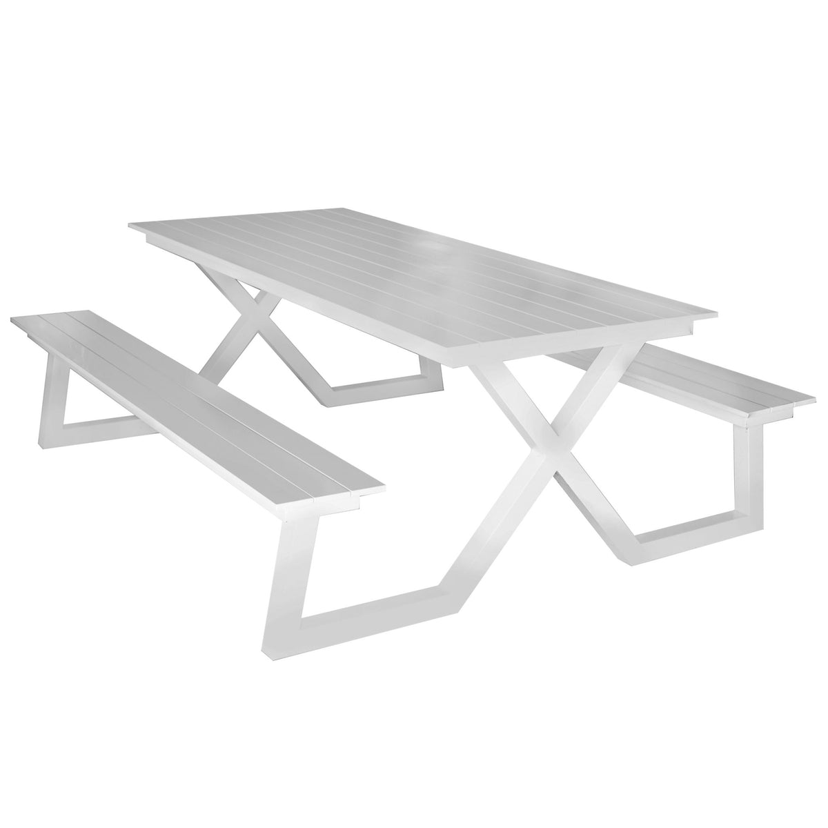 Darby Alu Picnic Set – White - KAJA