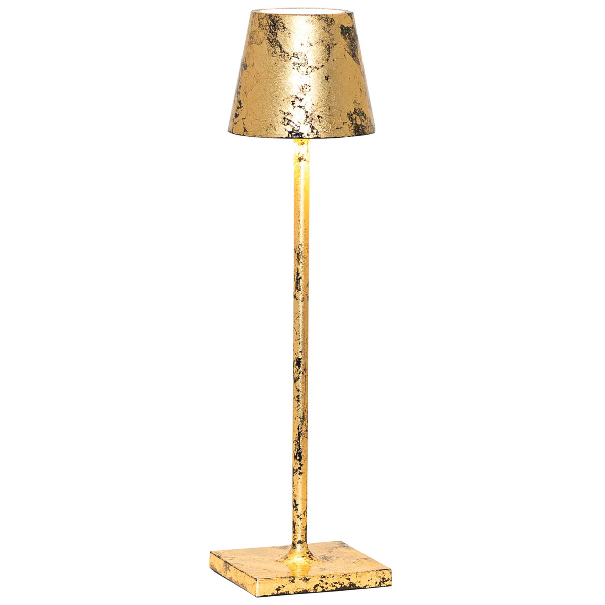 Poldina Table Lamp Micro - Rechargeable - Crackle Gold/Black - KAJA