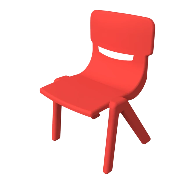 Kids' chair Fun chair red - IKC