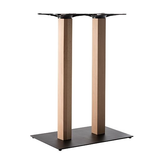 Jackson 2 Bar Table Base – Wood/Black Metal - KAJA