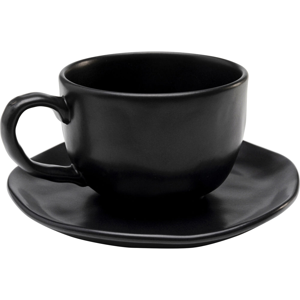 Coffee Cup with saucer Organic Black