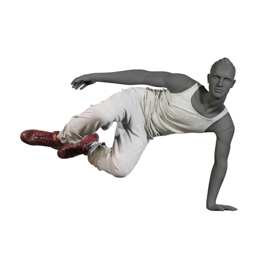 Male mannequin from Hindsgaul® with a pose inspired by the urban sport of parkour.