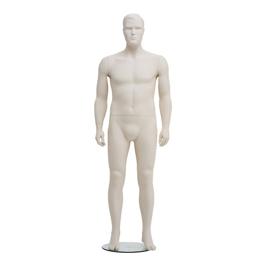 Plus size male mannequin from Hindsgaul® with antiscratch surface.