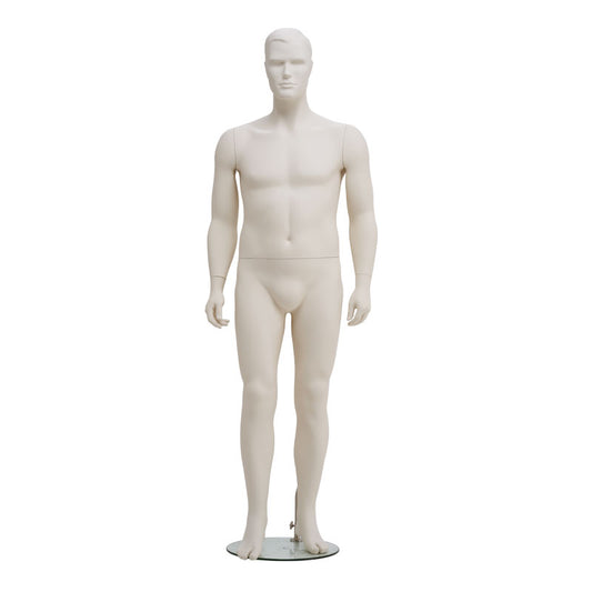Plus size male mannequin from Hindsgaul® with antiscratch surface.