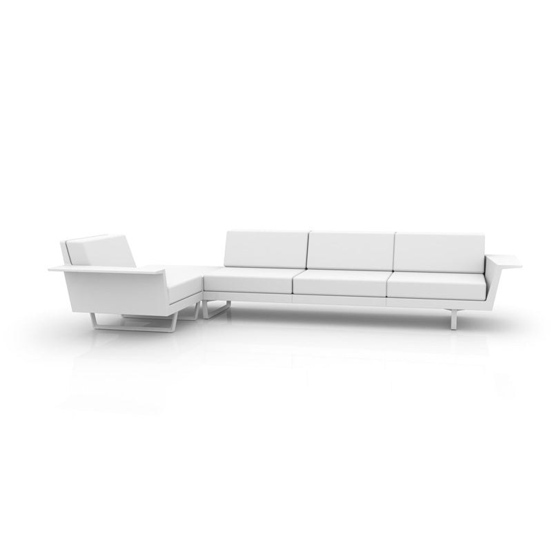 DELTA CORNER SOFA RIGHT 4 SEAT - Vondom