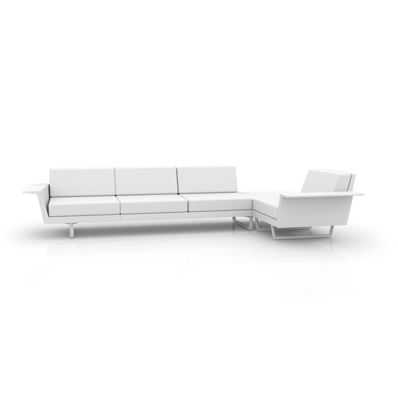 DELTA CORNER SOFA LEFT 4 SEAT - Vondom
